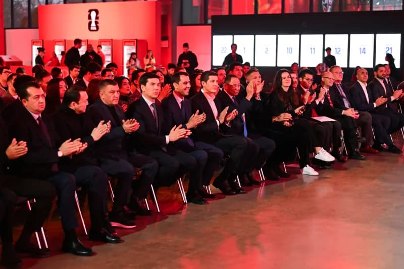 Audience applauding at formal event