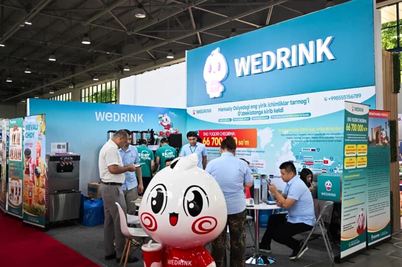 Франчайзинговый стенд Wedrink на торговой выставке