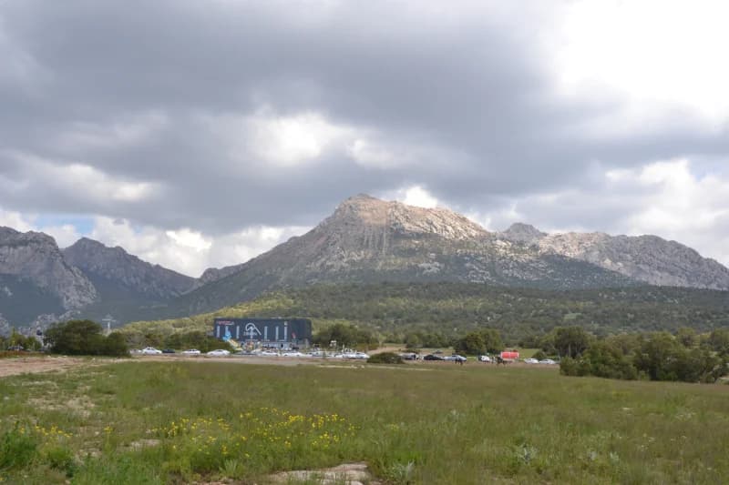Zomin mountain landscape with tourist complex