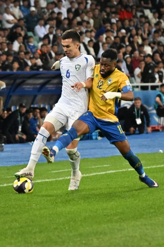 O'zbekiston - Gabon milliy milliy terma jamoalari toshkentda o'rtoqlik uchrashuvidan lavhalar - fotosurat 2