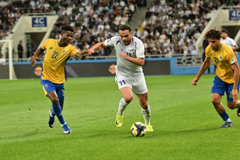 O'zbekiston - Gabon milliy milliy terma jamoalari toshkentda o'rtoqlik uchrashuvidan lavhalar - fotosurat 6