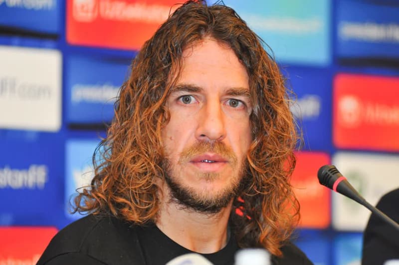 Carles Puyol attends press conference