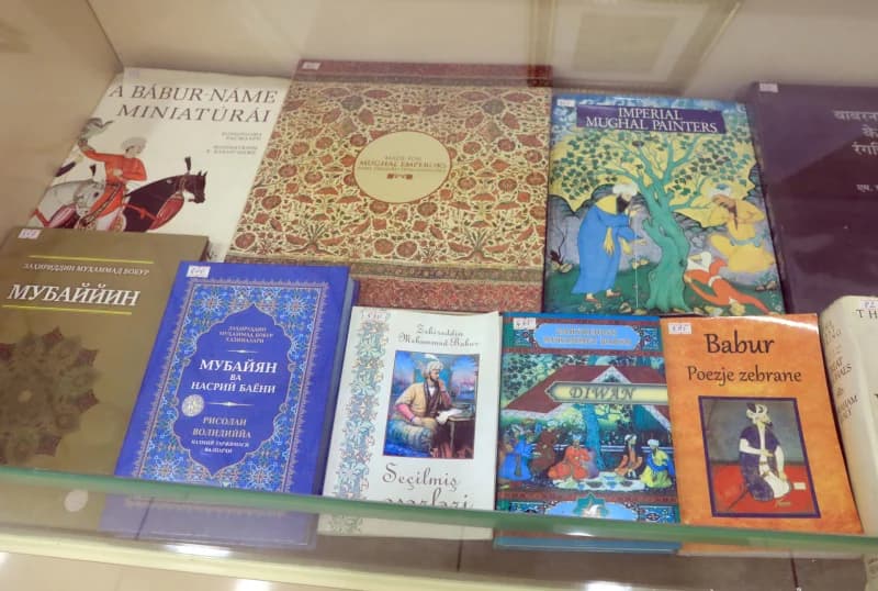 Books display historical literary works