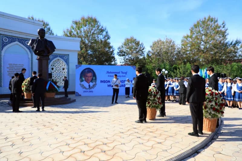 People gather at memorial ceremony