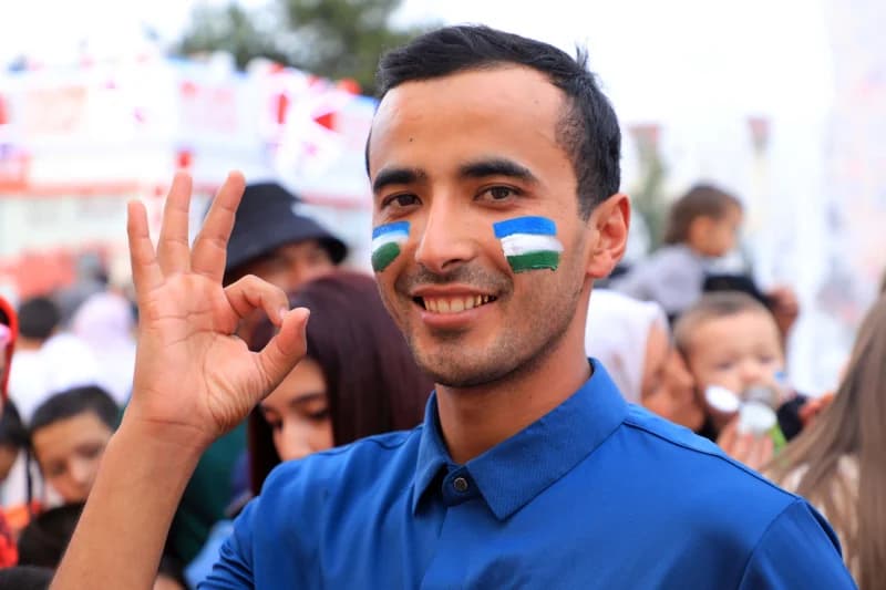 young man showing ok gesture