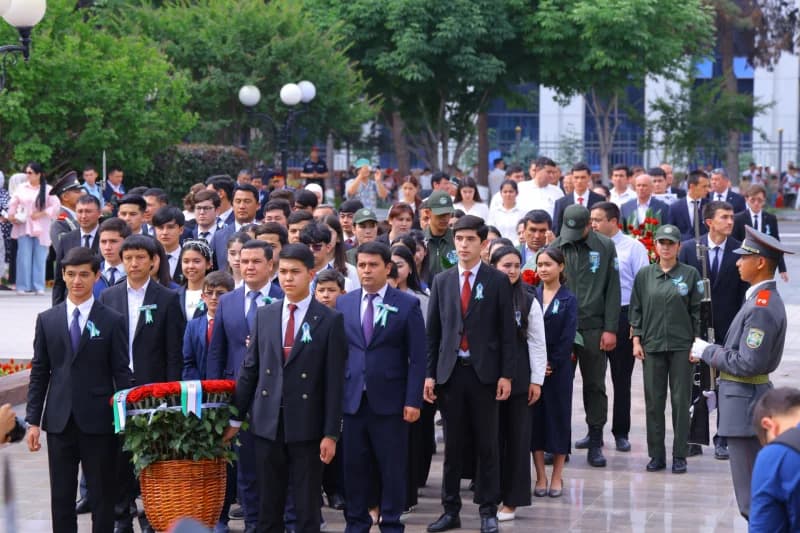 People gather for memorial ceremony