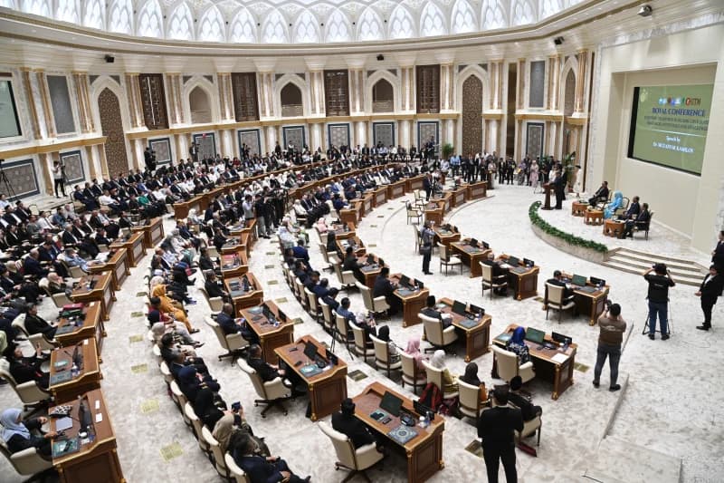 delegates attend academic conference session