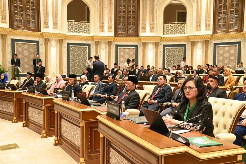 Delegates attend formal parliamentary session