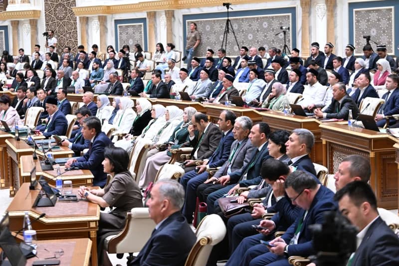 Delegates attending a formal conference