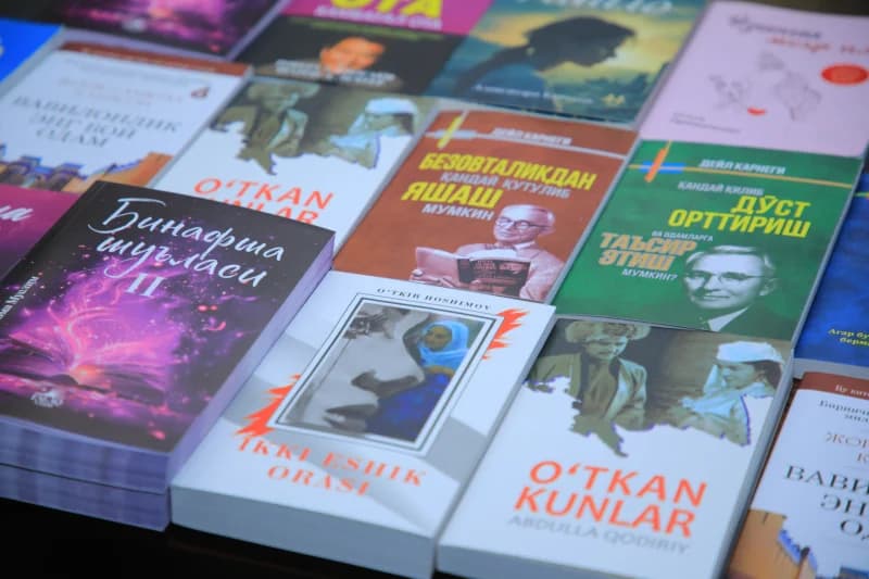 books displayed on a table
