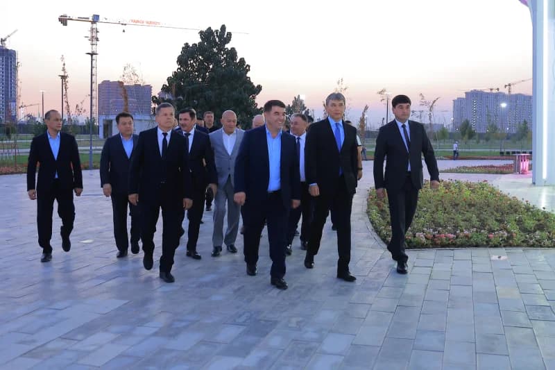 Group of men walking outdoors