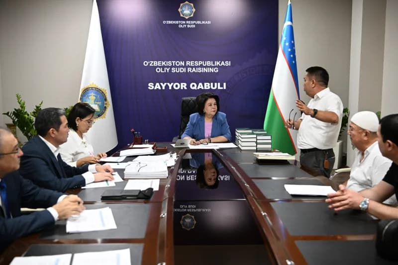 Oliy sud rahbariyati tomonidan o'tkazilayotgan  sayyor qabul - фото 4