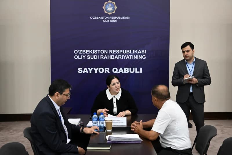 Oliy sud rahbariyati tomonidan o'tkazilayotgan  sayyor qabul - фото 10