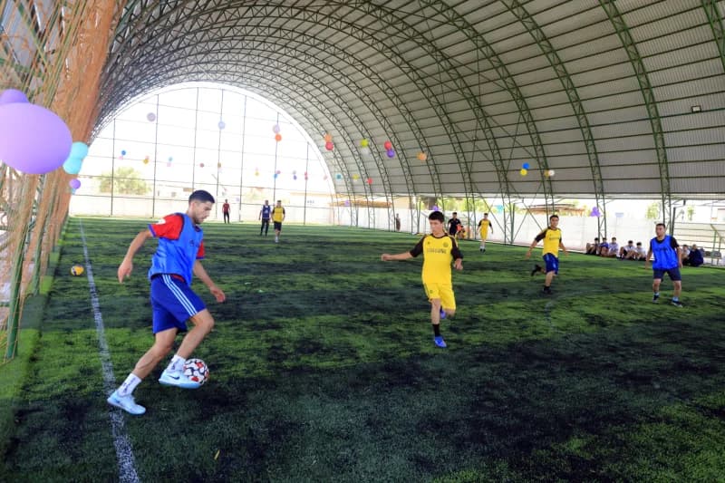 Mustahkam mahallasida zamonaviy mini stadion barpo etildi - fotosurat 2
