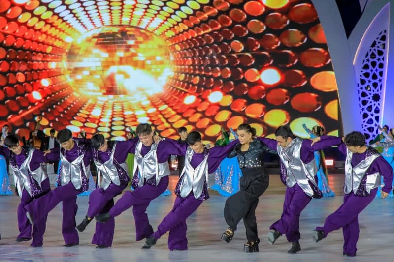 Performers dancing on stage