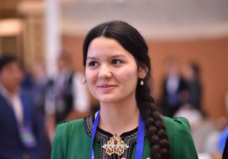 Portrait of a young person in national clothing