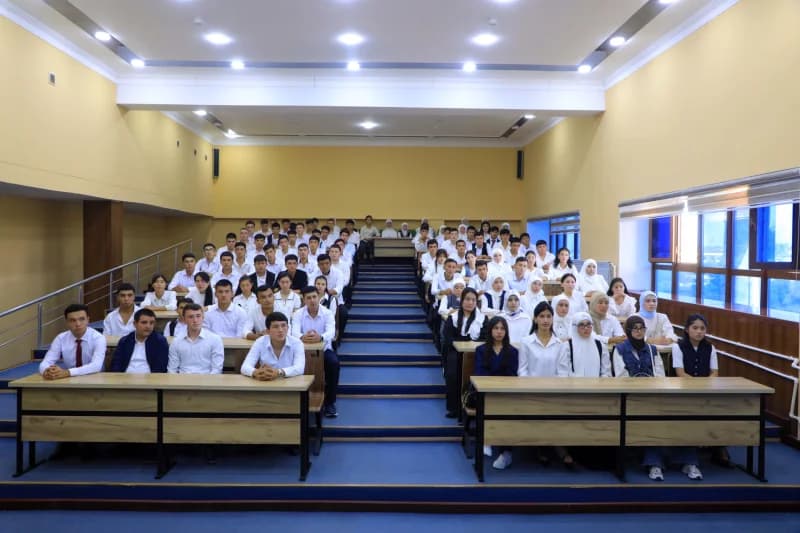 Group of students in a lecture hall