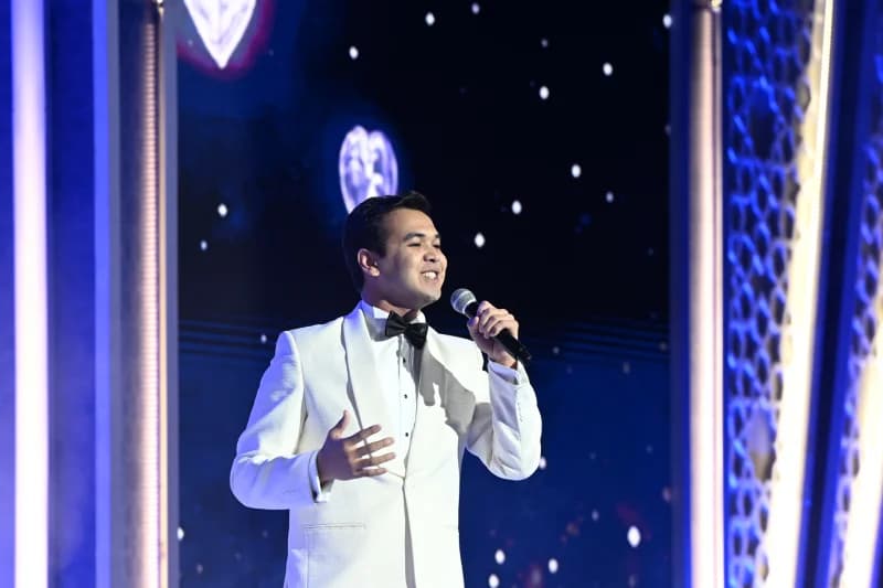 Man singing on stage