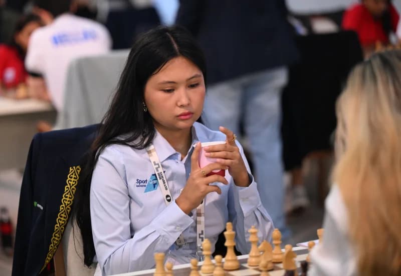 Participant focusing on a chess game