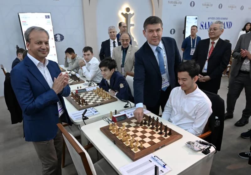 Odil Abdurahmonov на спортивном мероприятии
