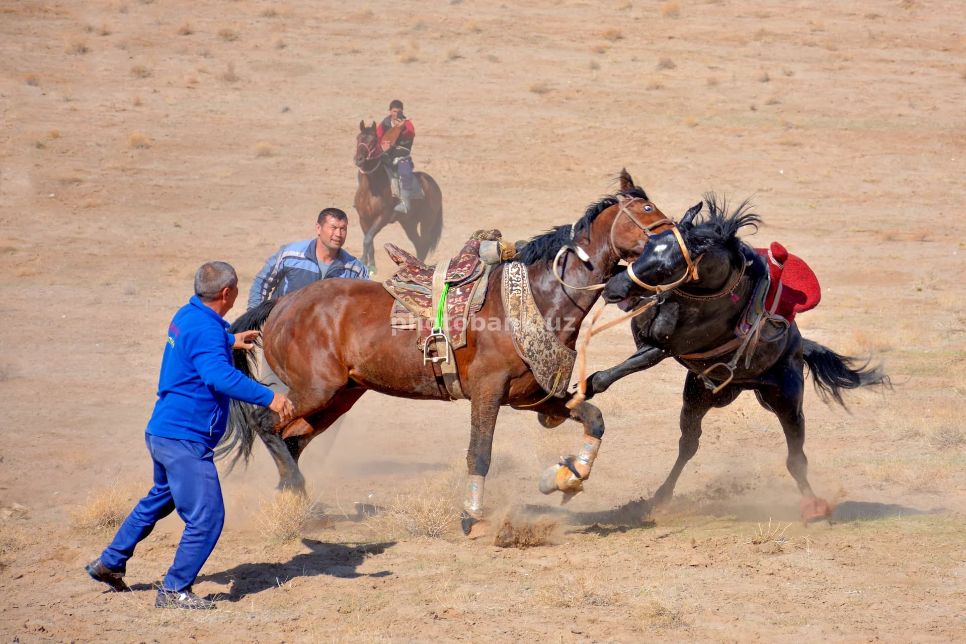 Traditional Kupkari Horseback Competition