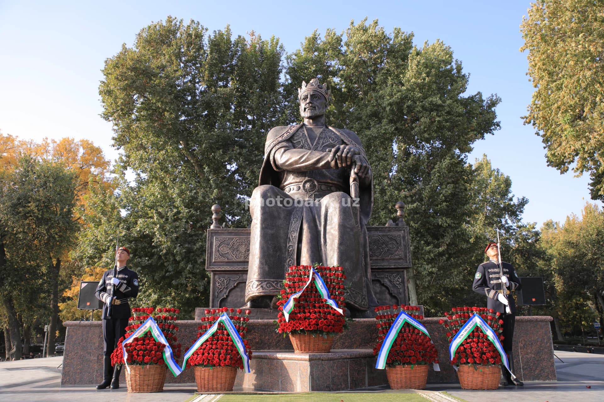 Amir Temur Monument Wreath Laying Ceremony