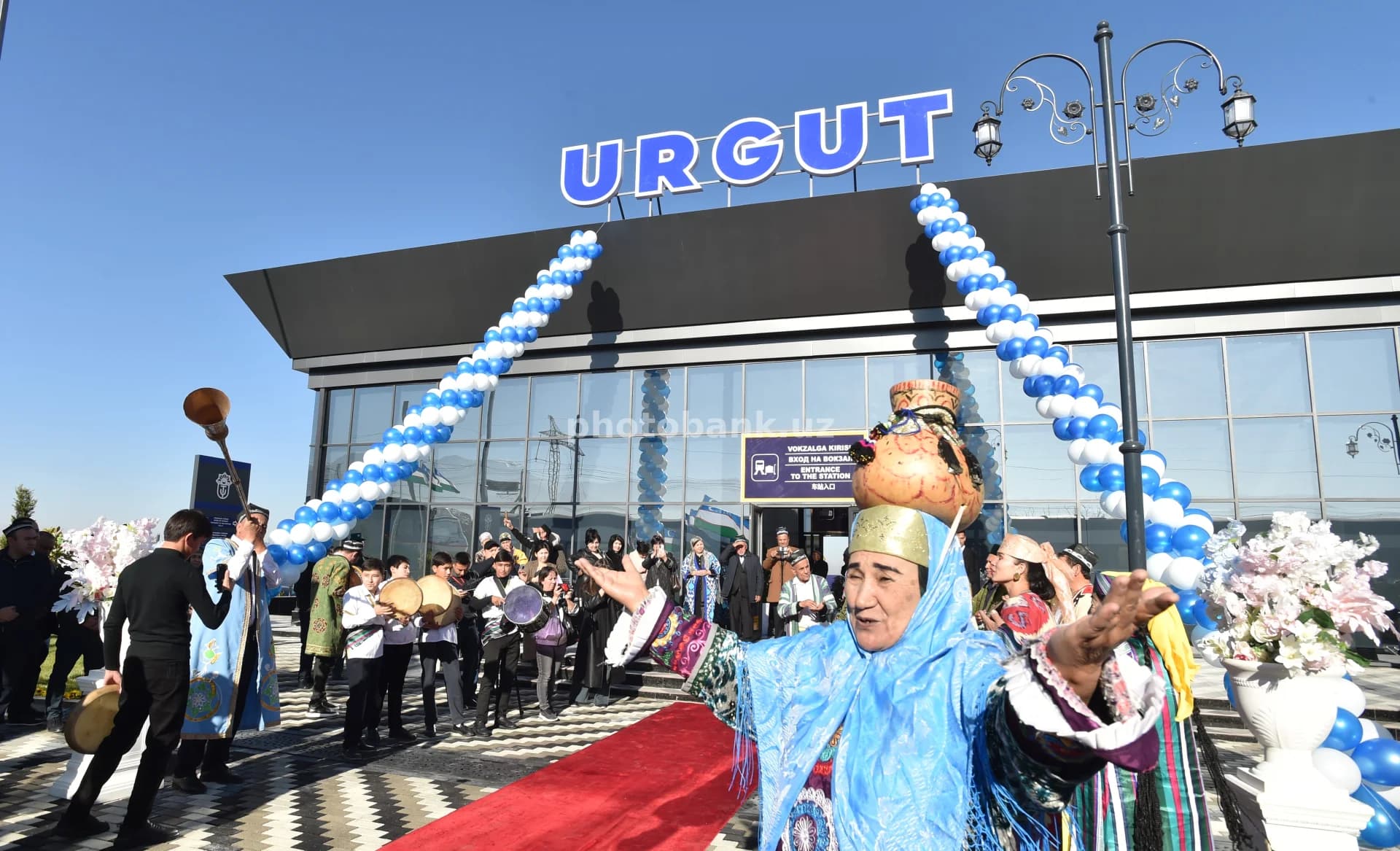 Urgut temir yo‘l vokzalida ochilish marosimida