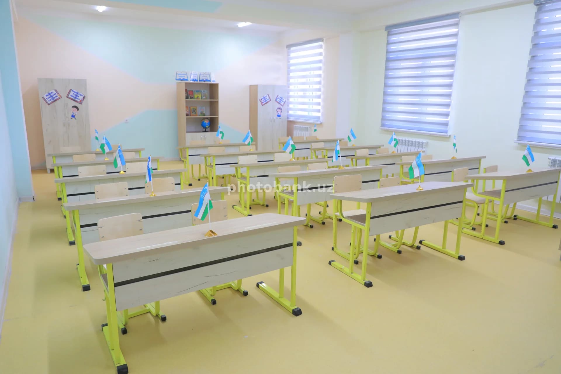 Modern Classroom Interior in Uzbekistan