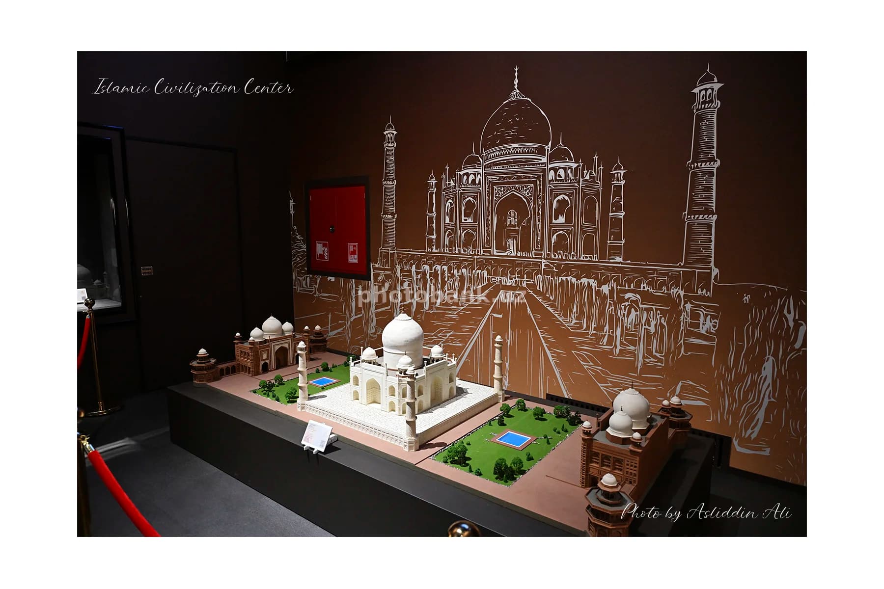 Taj Mahal architectural model at museum