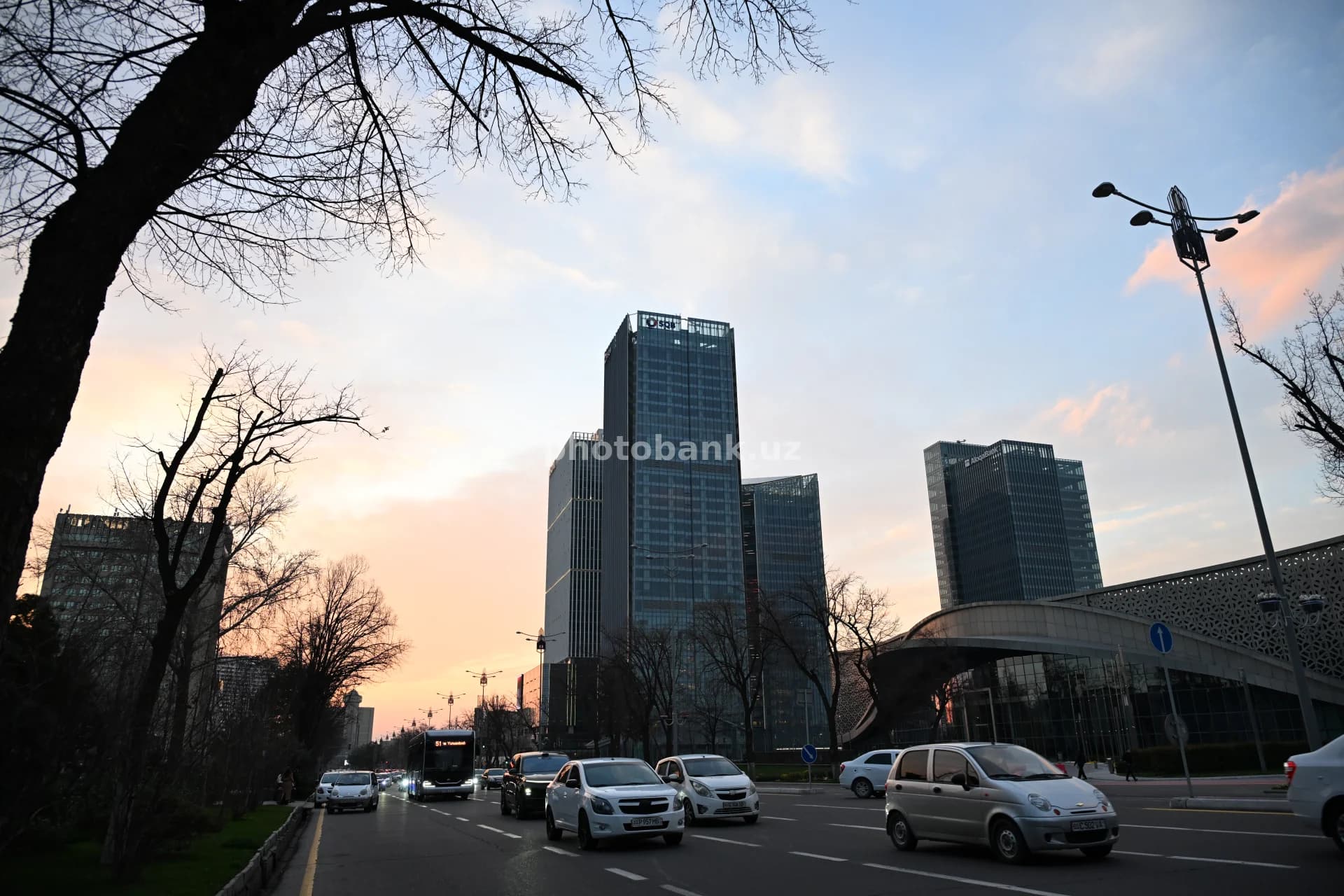 Modern Skyscrapers in Tashkent City Center