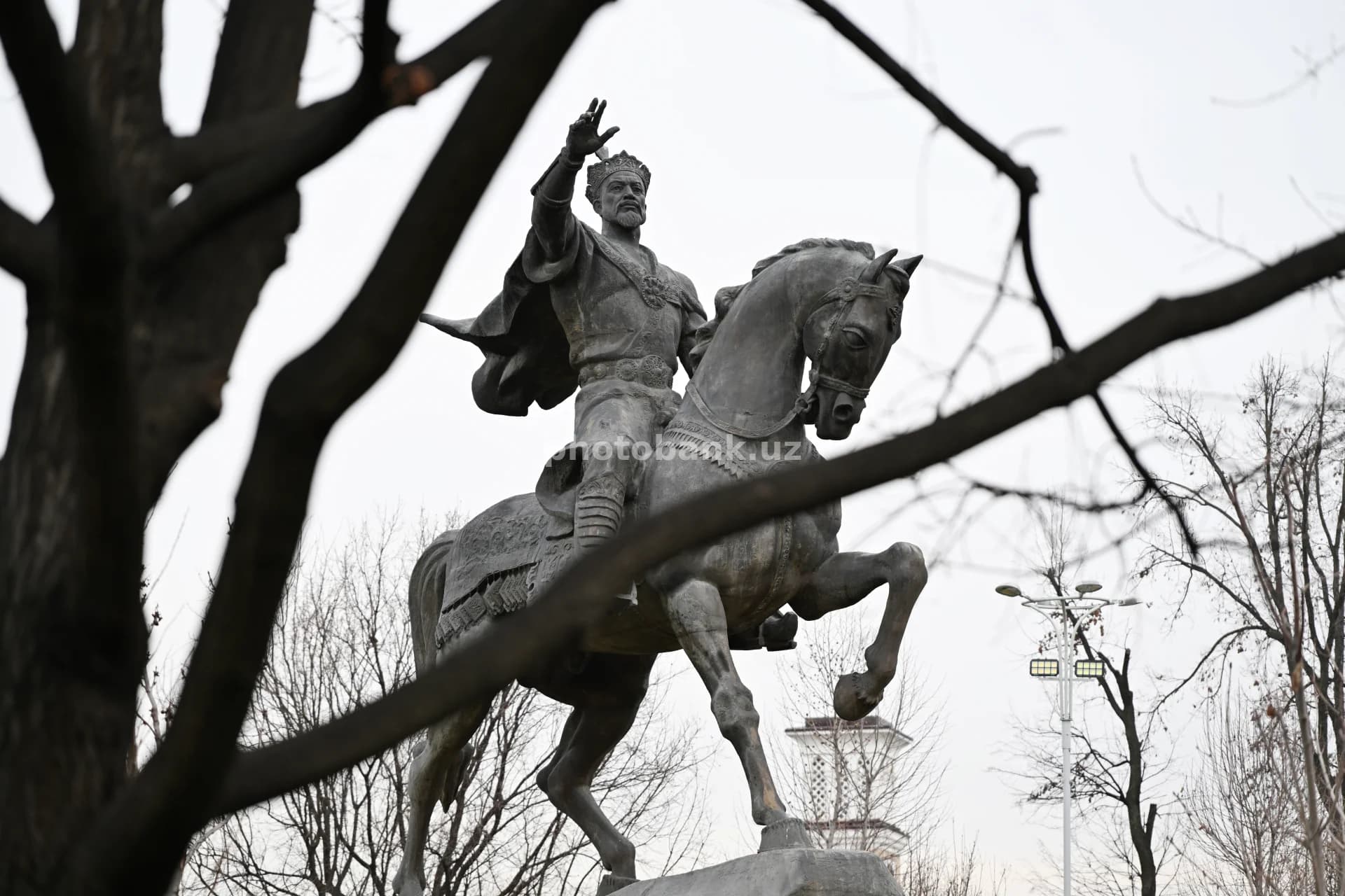 Amir Timur Equestrian Statue in Tashkent