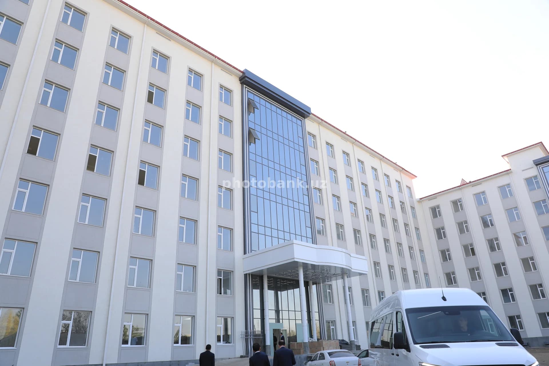 Modern multi-story administrative building exterior