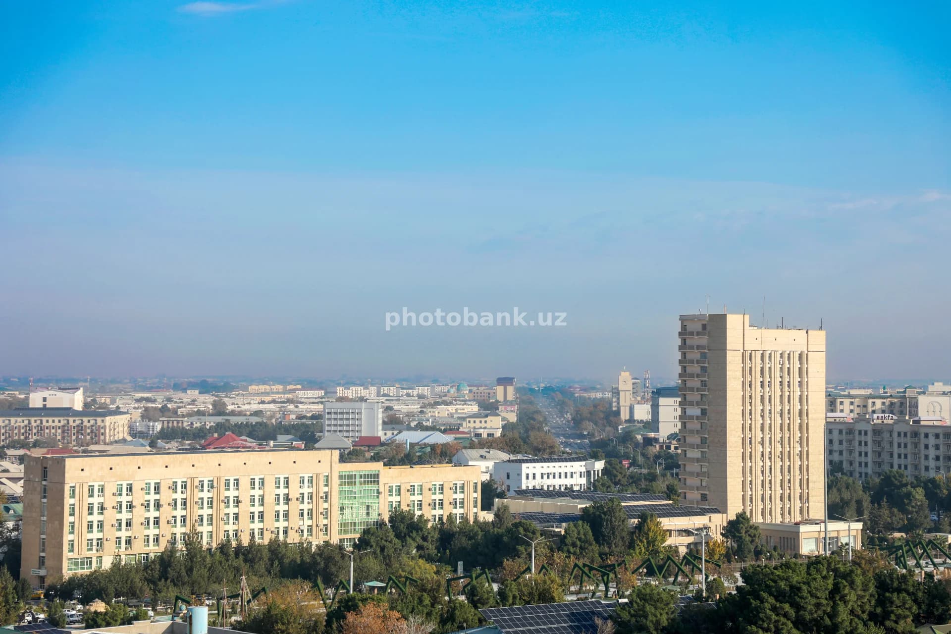 Panoramic view of Tashkent city skyline