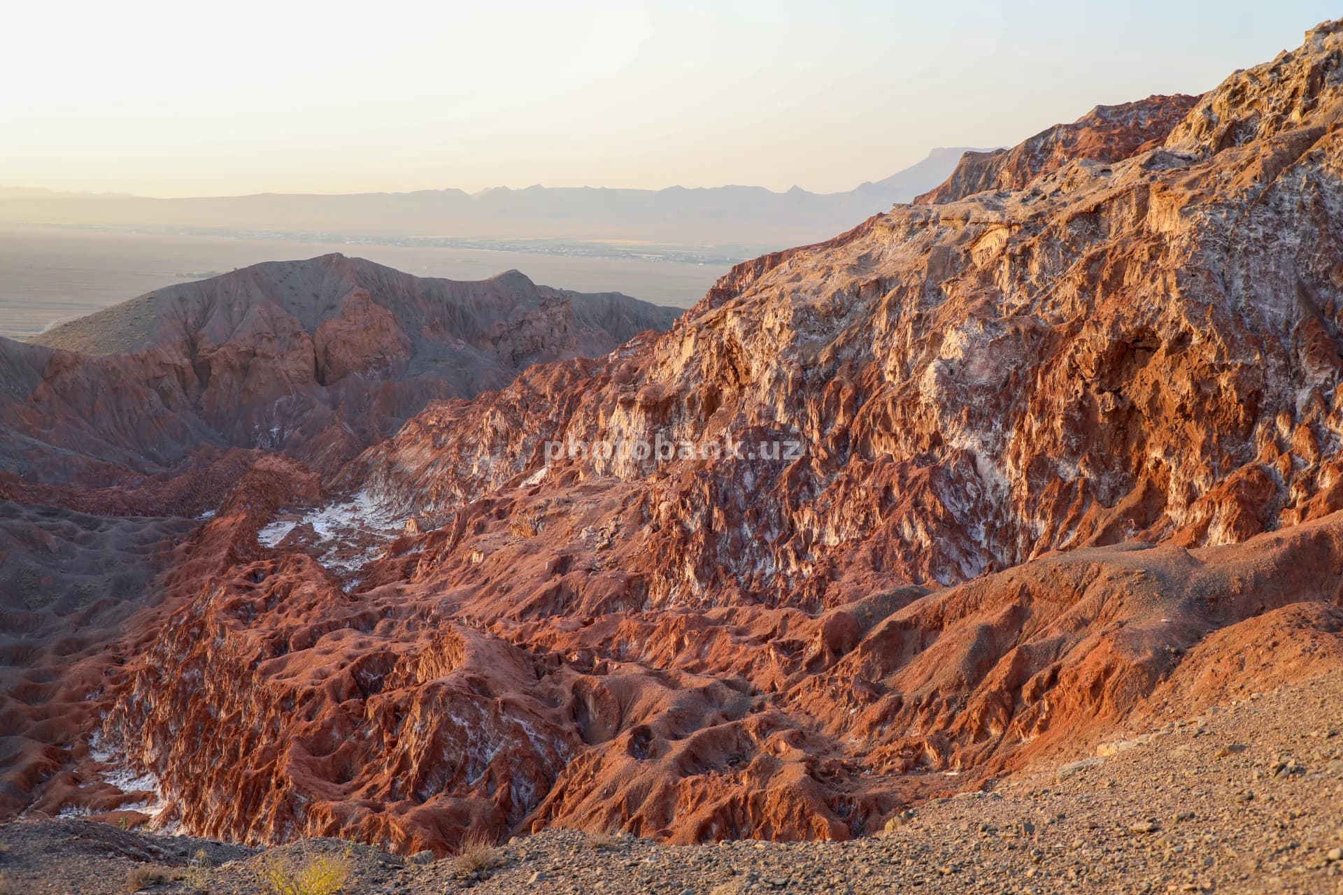 Qirrali Red Rok cho‘l landshafti