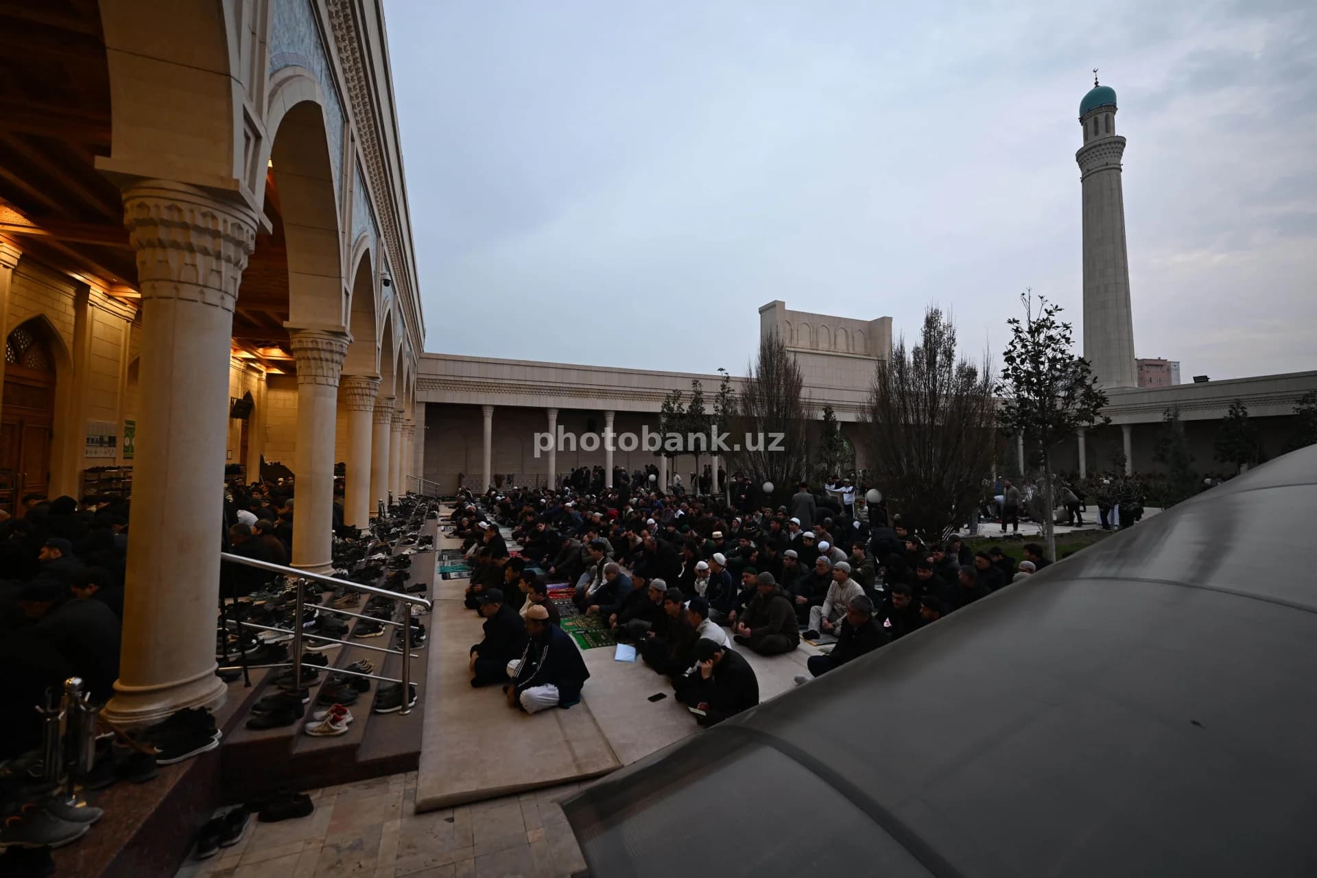Men gather for outdoor prayer