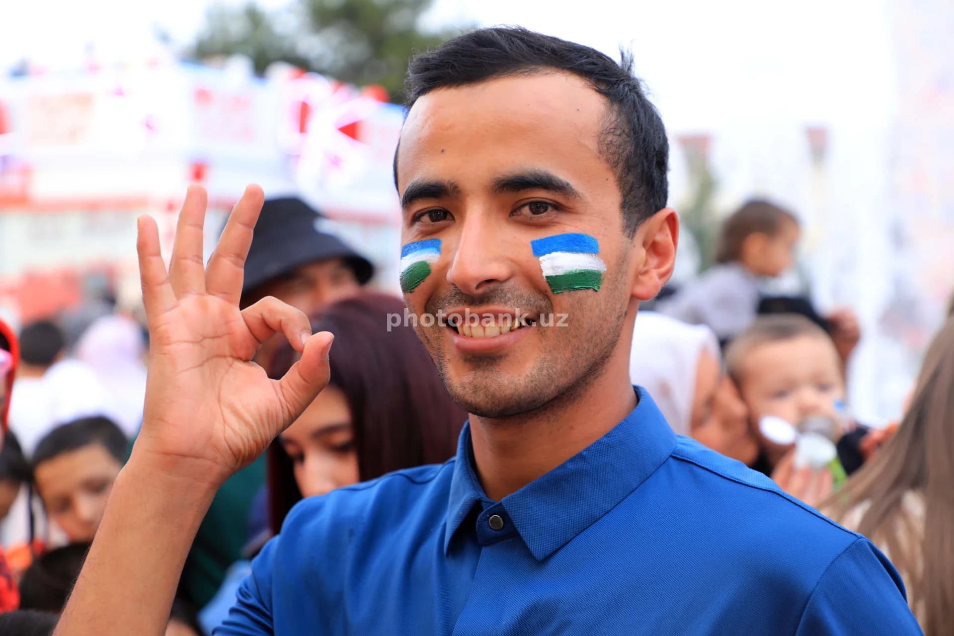 young man showing ok gesture