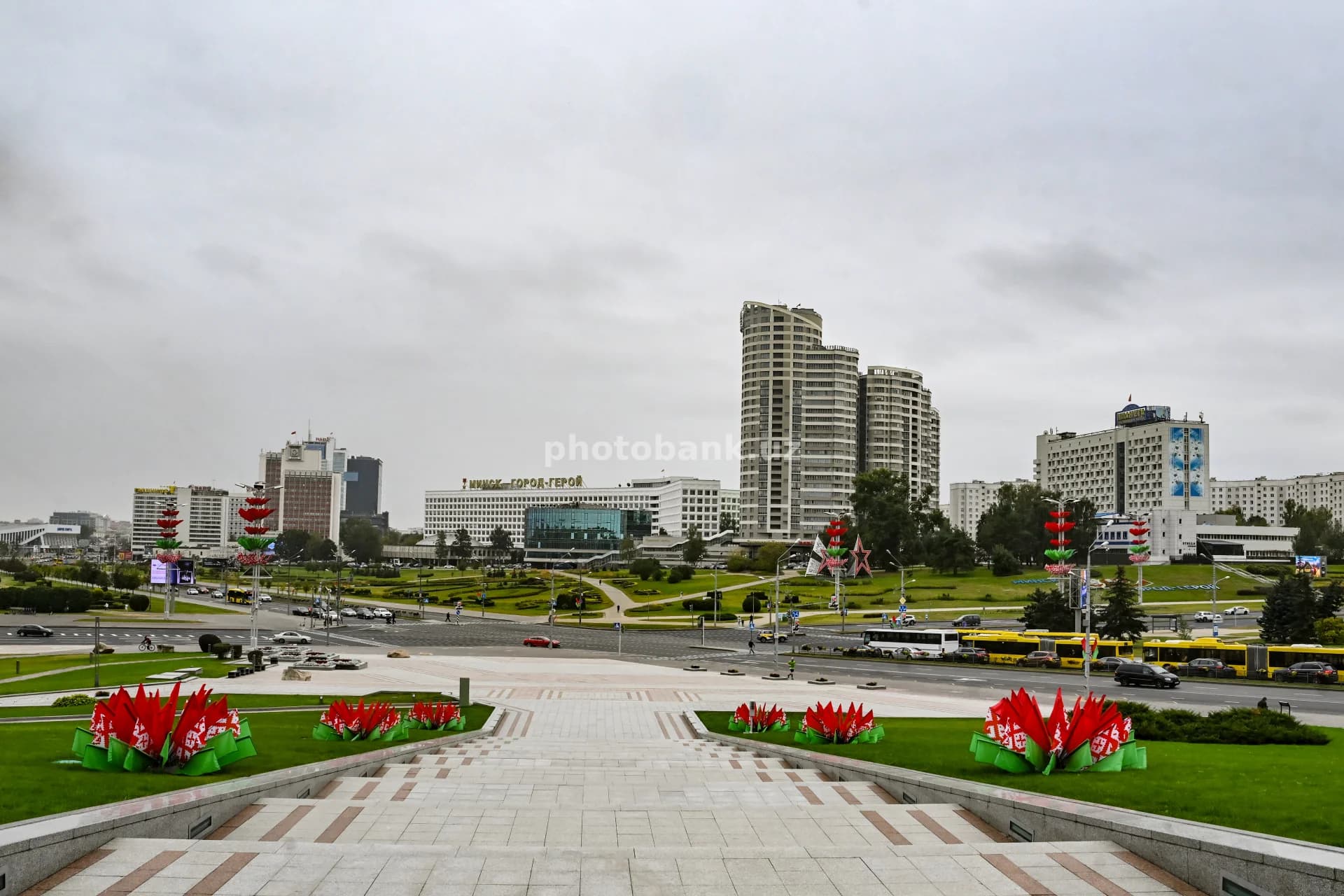 Городской пейзаж центра Минска