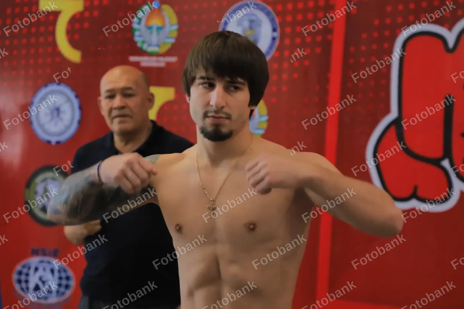 Young athlete posing for camera