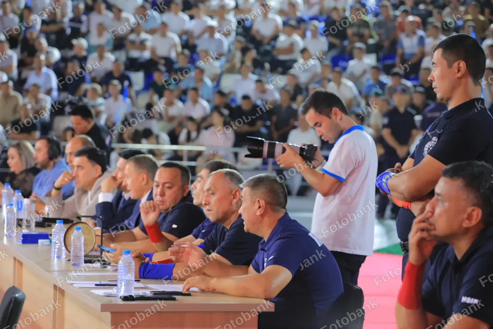 Officials observe match at stadium