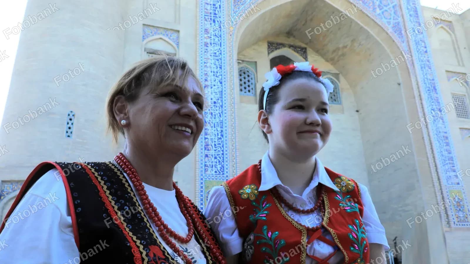 Women wearing traditional folk costumes