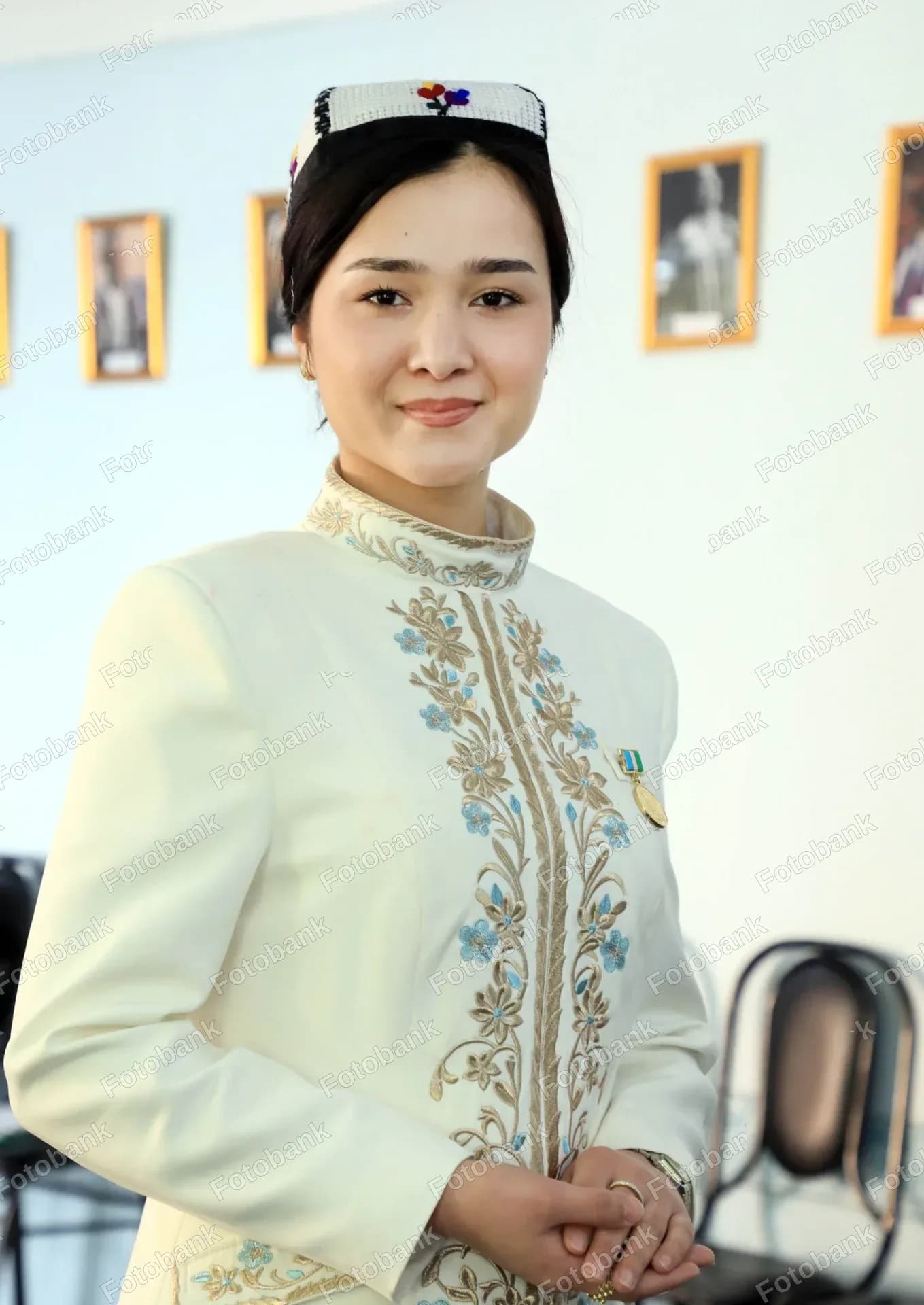 Young woman wearing traditional clothing