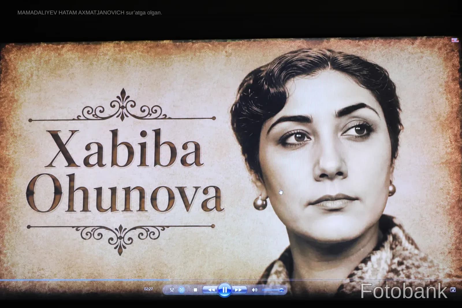 Xabiba Oxunova ismli ayol portreti