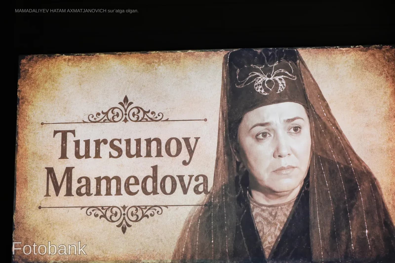 Aktrisa Tursunoy Mamedova portreti