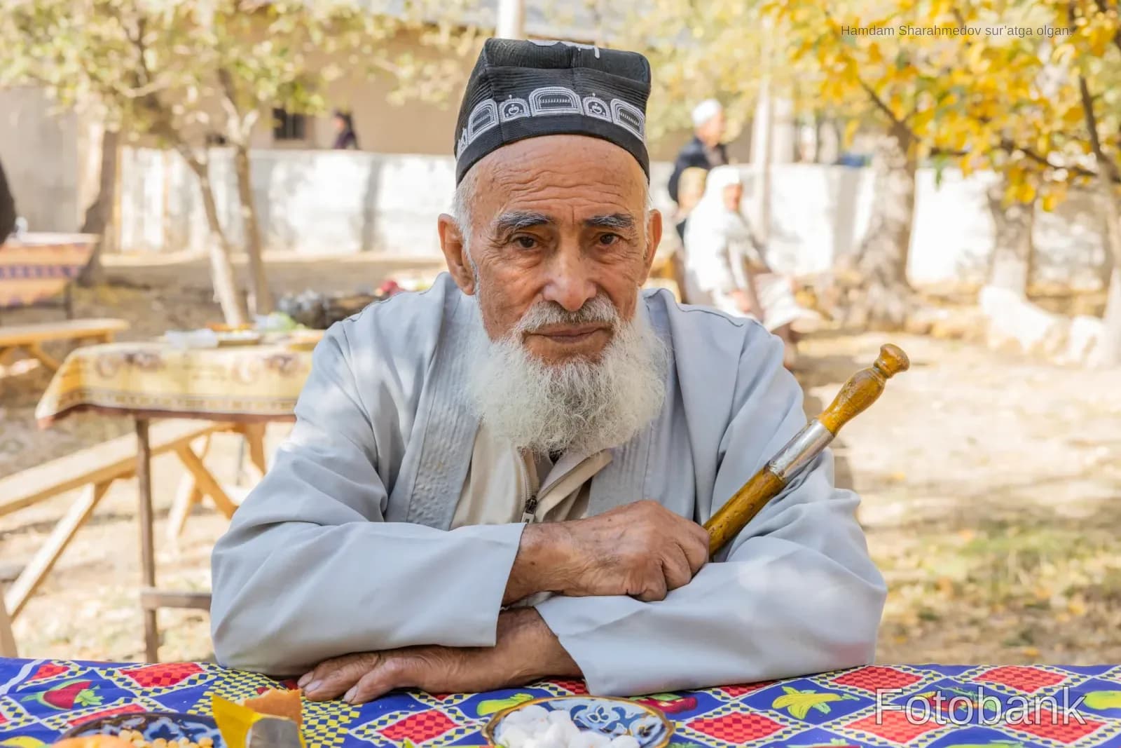 Portrait of an elderly man outdoors