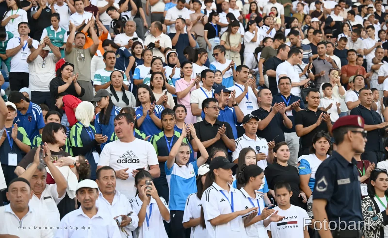 Crowd of spectators gathered at a stadium