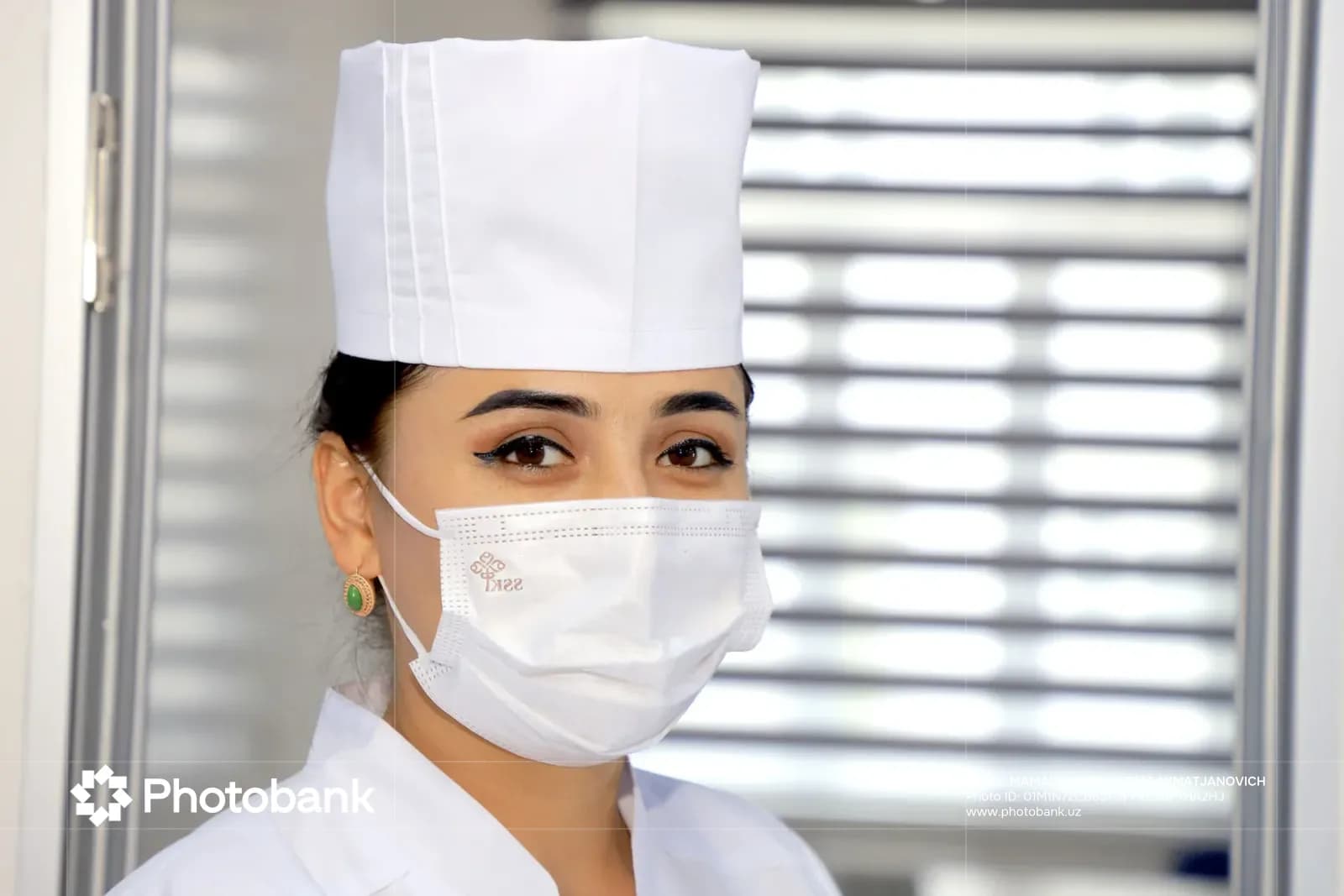 Portrait of a person in medical attire