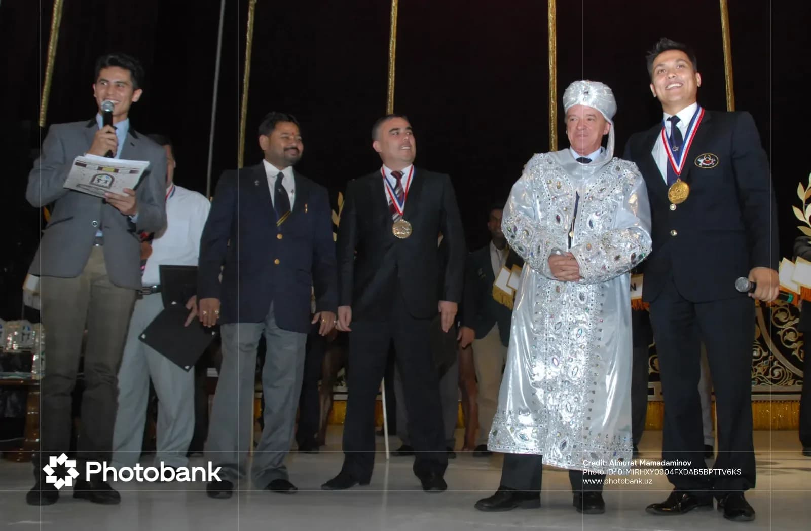 Group of people on stage during an event