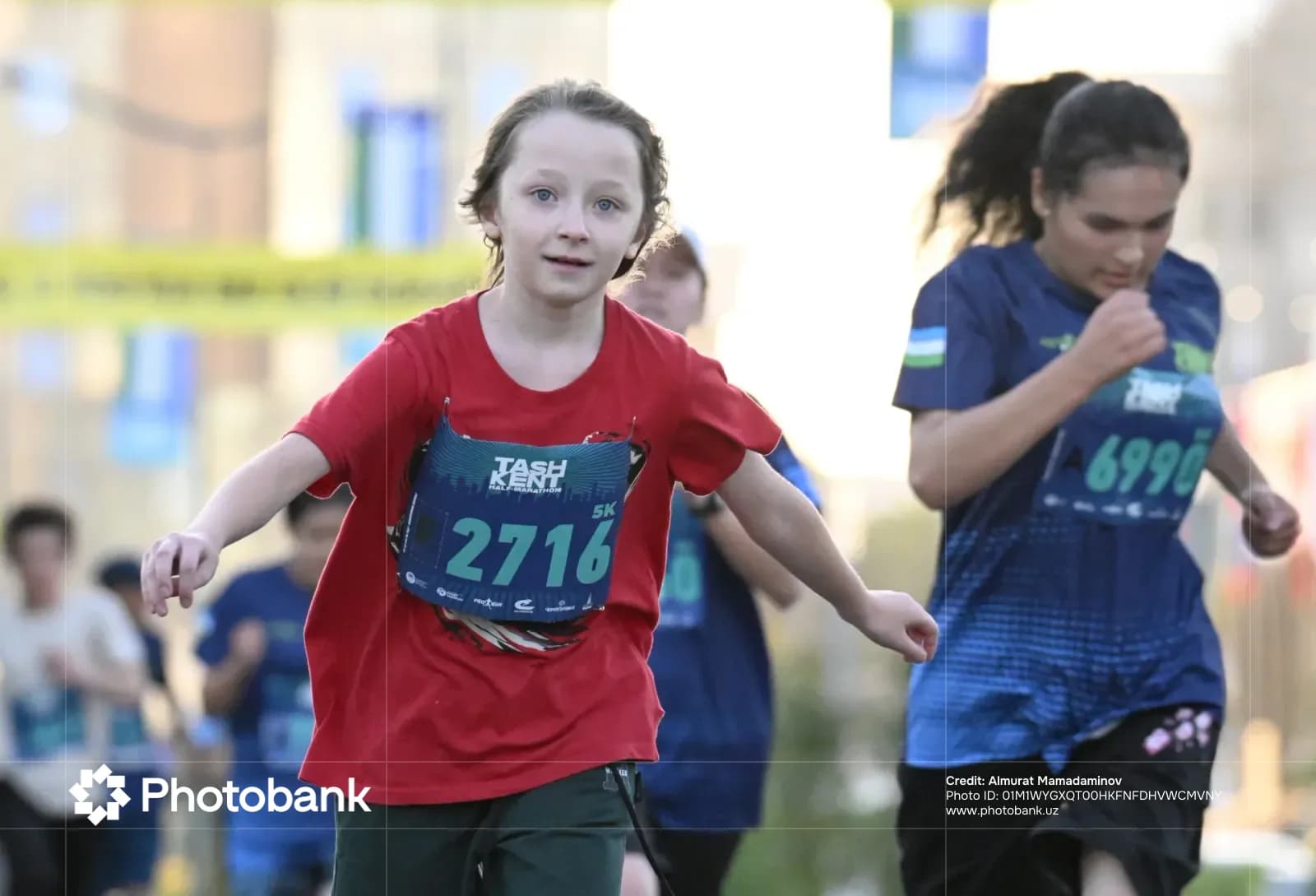 Children running in an outdoor sports competition