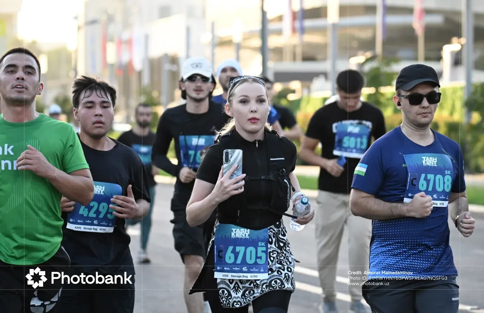 People running in an outdoor marathon event