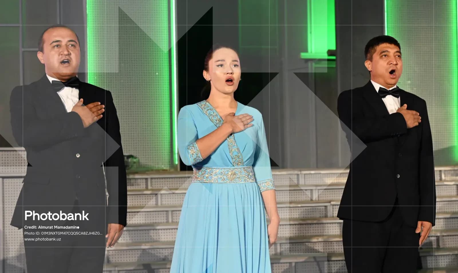 People performing on stage
